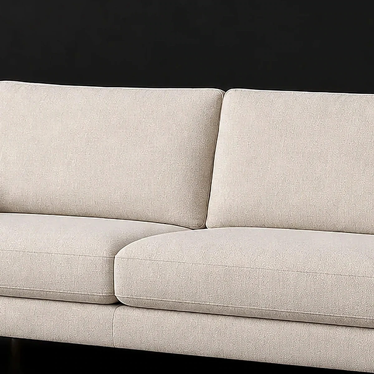 Compact Apartment Sofa, 72 Inches Wide, close detail of material and construction