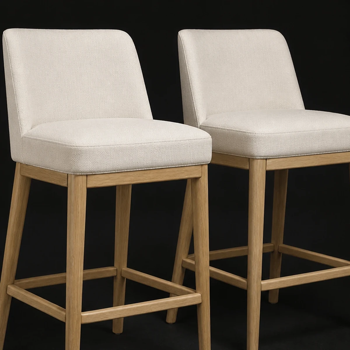 Counter Height Stools, Set of 2, close detail of material and construction
