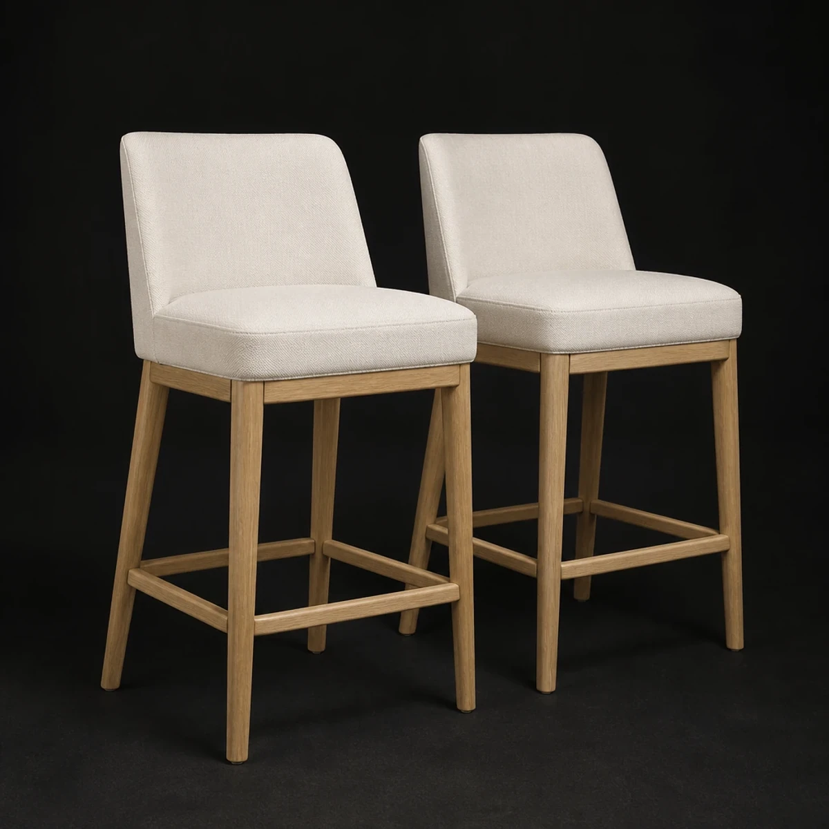 Counter Height Stools, Set of 2, full studio view