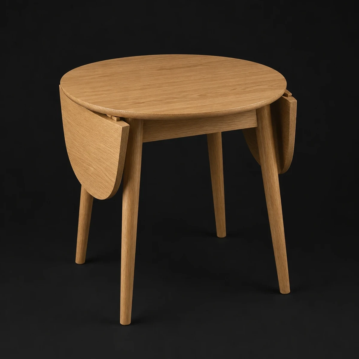 Drop Leaf Bistro Table, 32 Inches Wide, full studio view