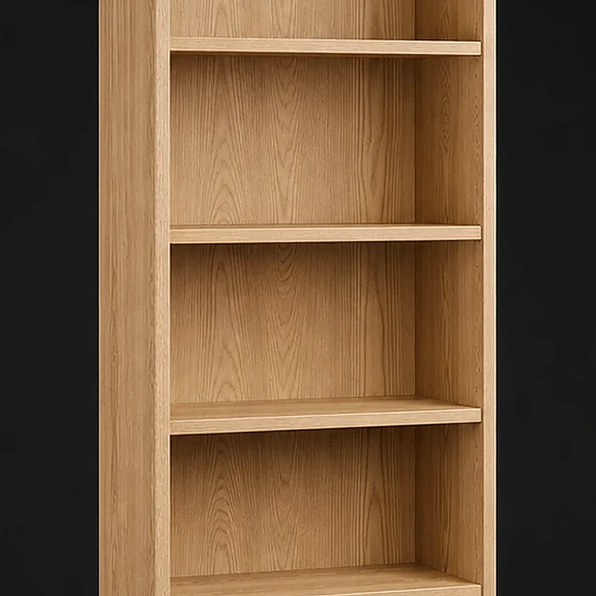 Five Shelf Bookcase, 68 Inches Tall, close detail of material and construction