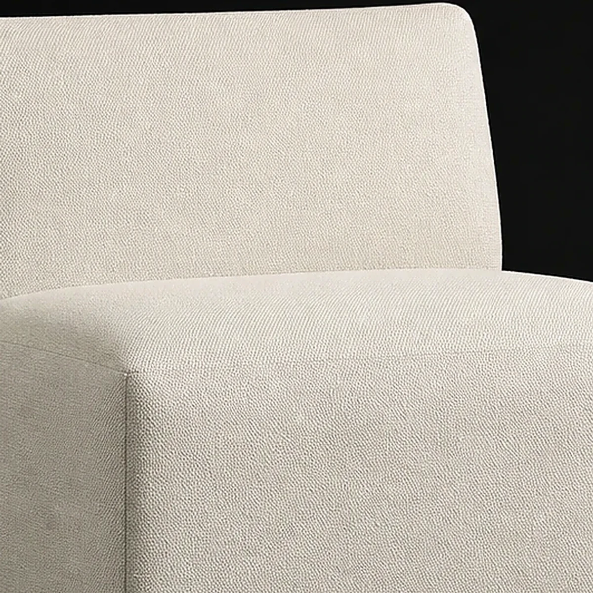 Modular Armless Seat, 30 Inches Wide, close detail of material and construction