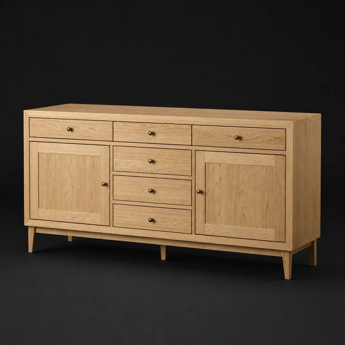 Sideboard, 60 Inches Wide, full studio view
