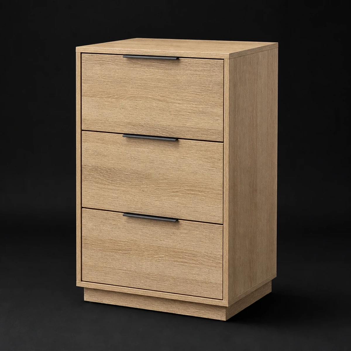 Three Drawer Tall Chest, 32 Inches Wide, full studio view