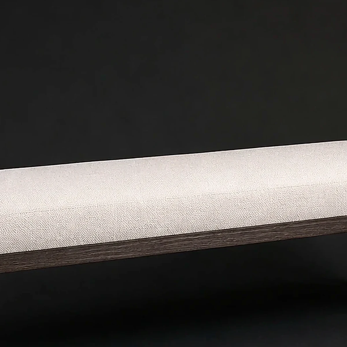 Upholstered Bedroom Bench, 50 Inches Wide, close detail of material and construction