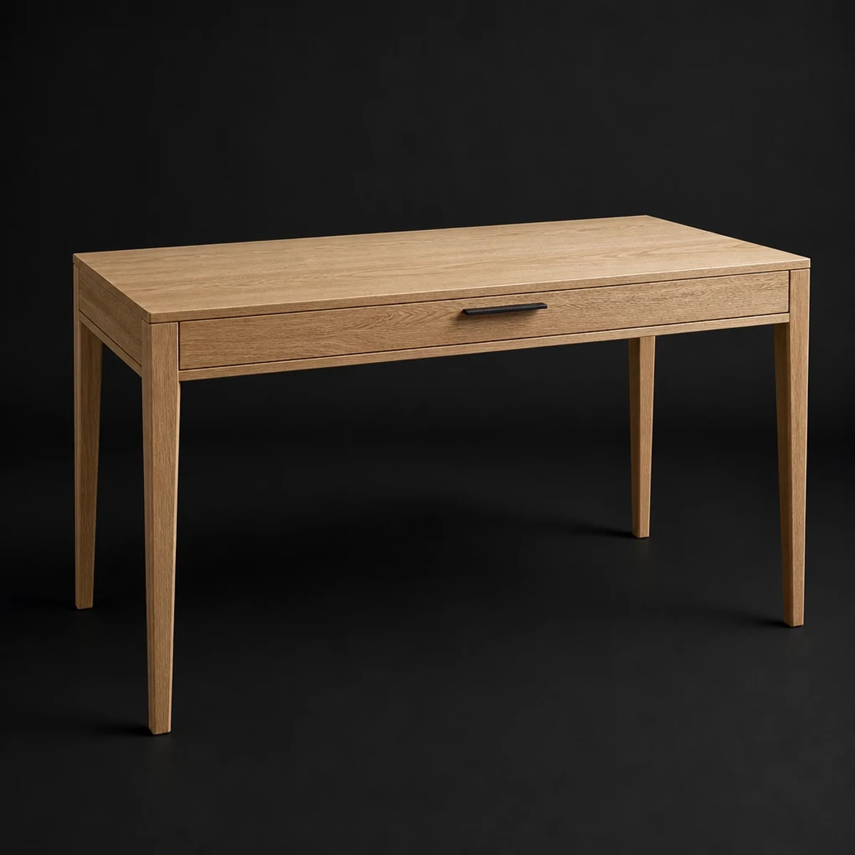 Writing Desk with Drawer, 48 Inches Wide, full studio view